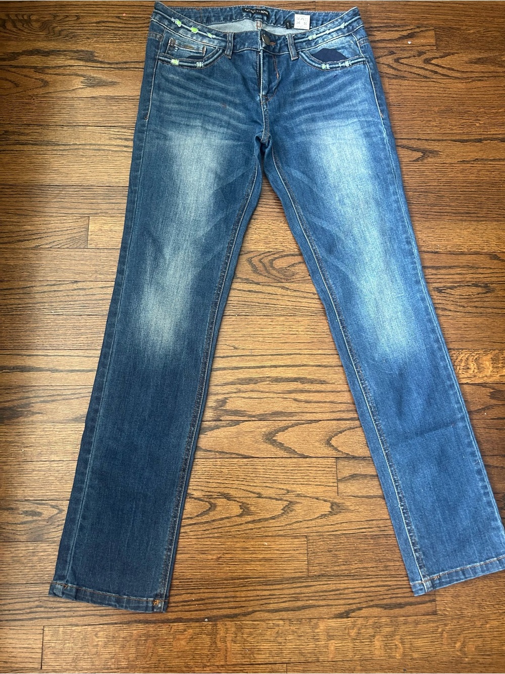 Only Women's Blue Straight Jeans